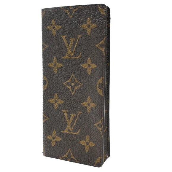 LOUIS VUITTON Etui Lunette Simple Glasses Case Monogram Leather M62962 02KB116 - Picture 1 of 10